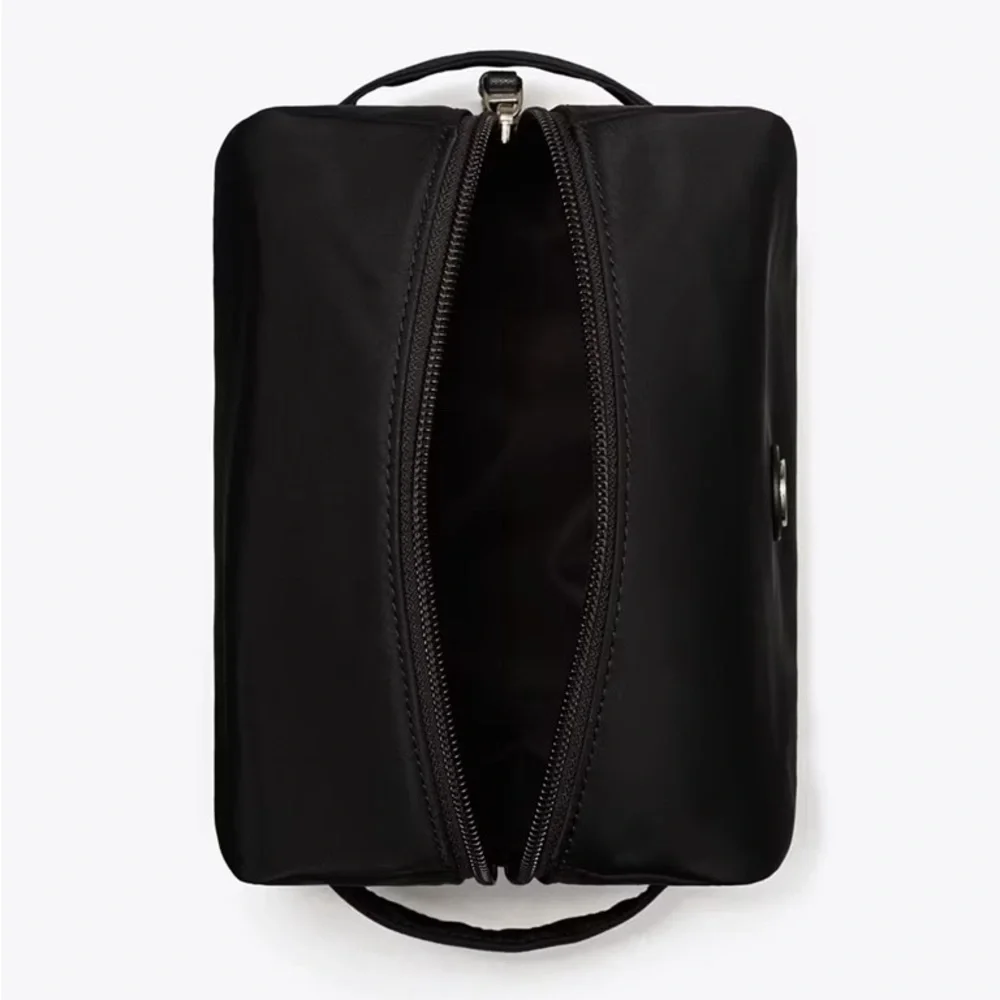 Tory Burch Large nylon cosmetic bag black NEW